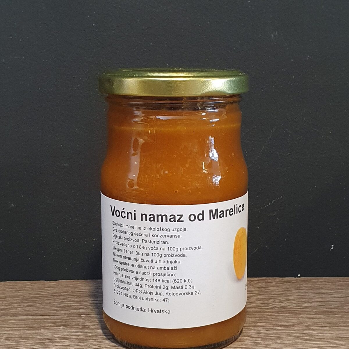 voćni namaz od marelica  EKO      314 g