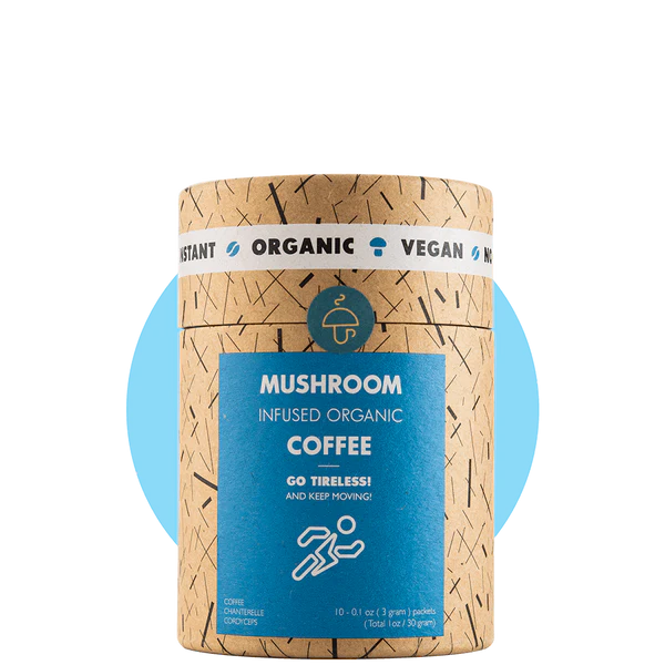 go tireless organska instant kava s cordycepsom i lisičarkom